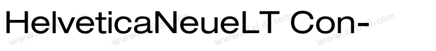 HelveticaNeueLT Con字体转换